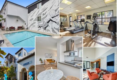 a collage of apartment imagery