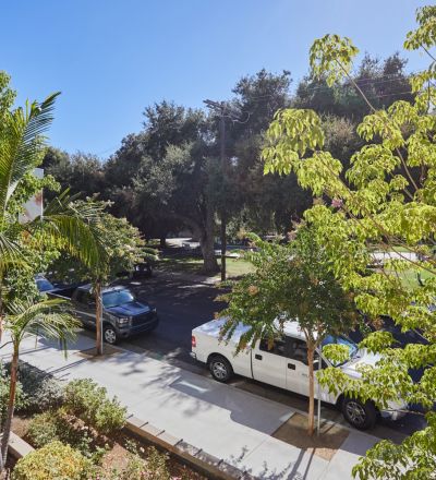 View from the patio of Park Encino apartments