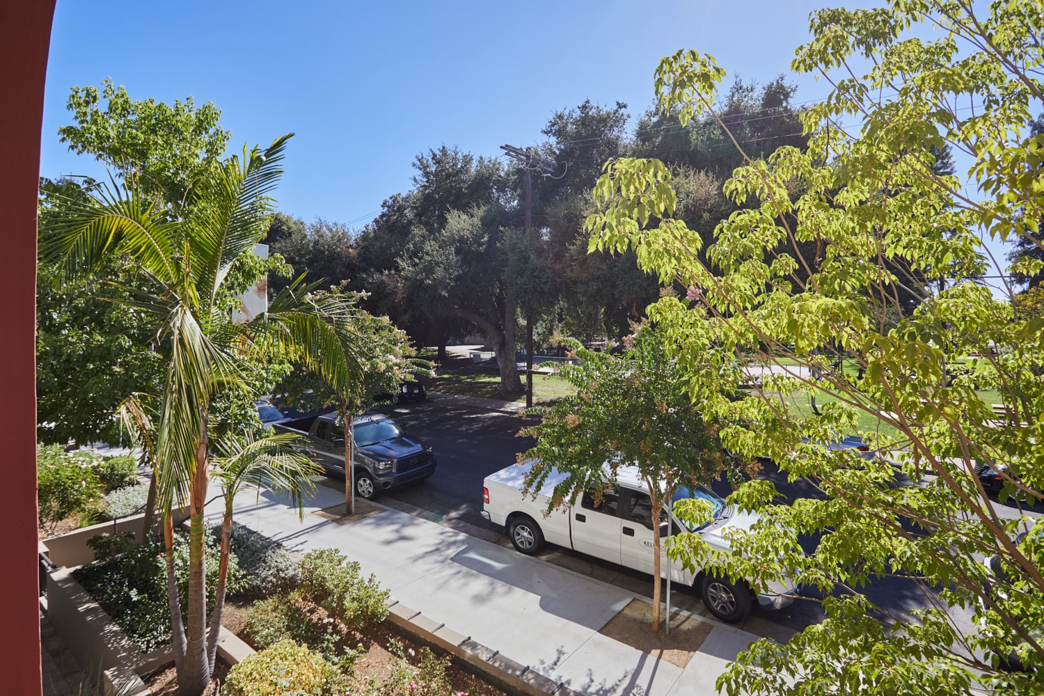 View from the patio of Park Encino apartments