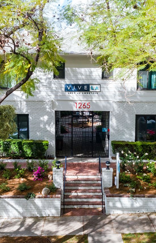Apartments in West Hollywood; Sage on Sweetzer apartment building exterior