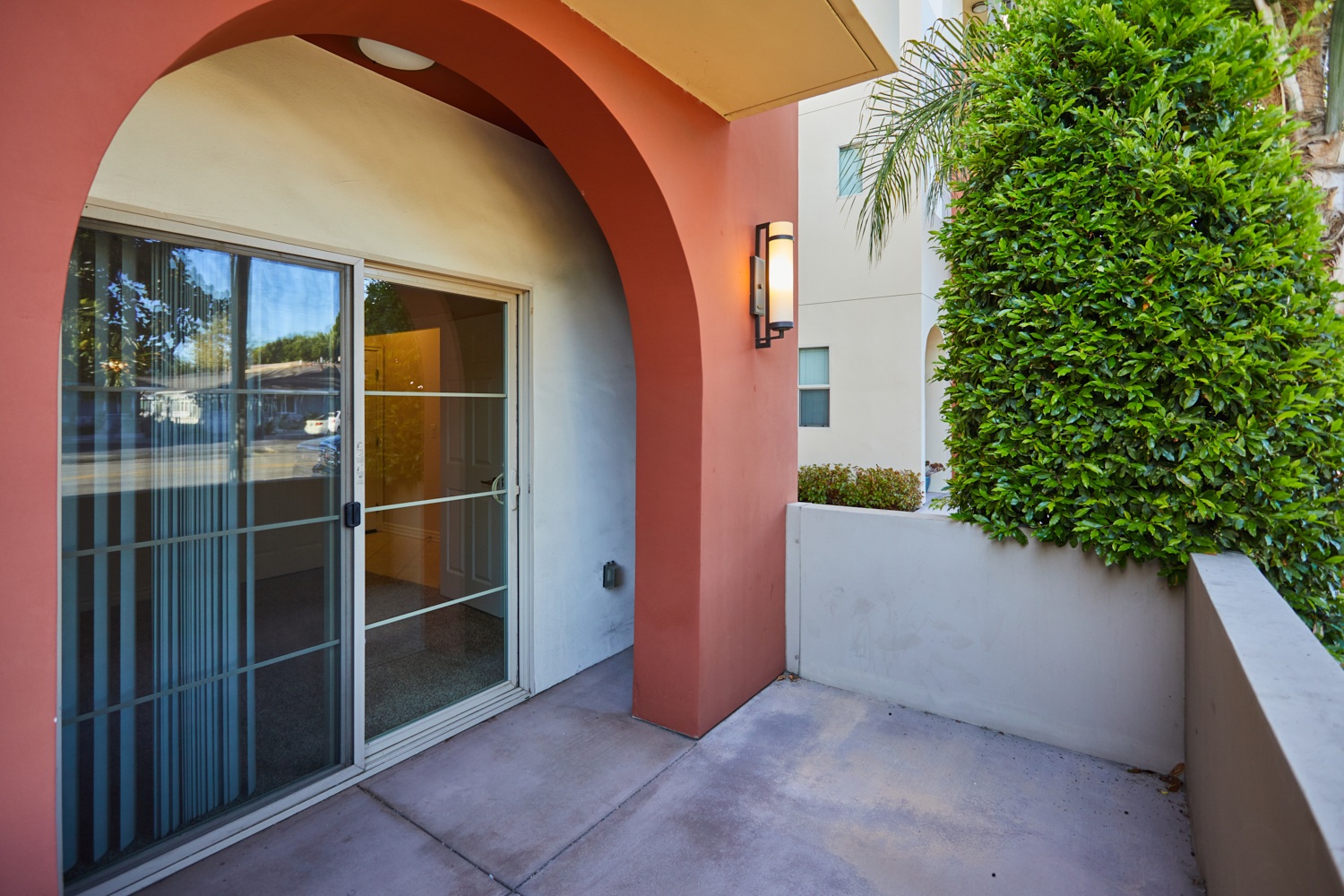 Back patio of the townhomes at Magnolia Woods