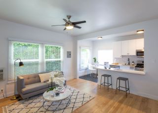 Kitchen and sitting room