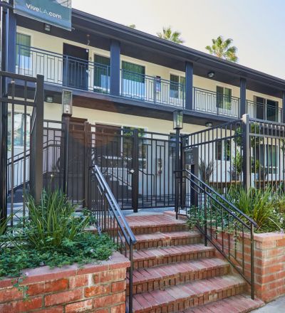 Nora on Norton entrance to an apartment building