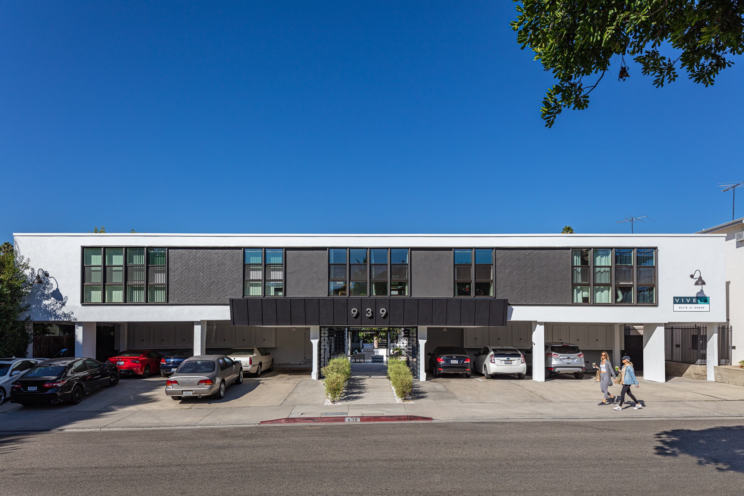 exterior of an apartment building