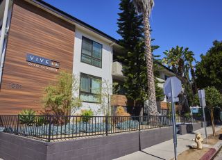 exterior of an apartment building