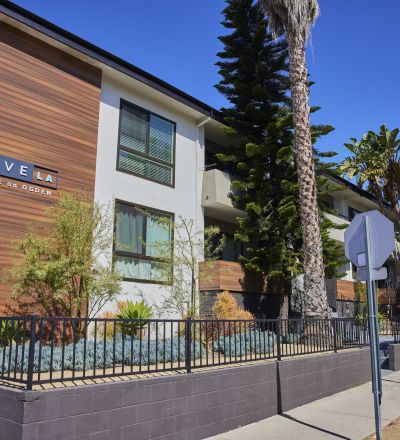 exterior of an apartment building