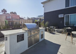 Barbeque and eating area
