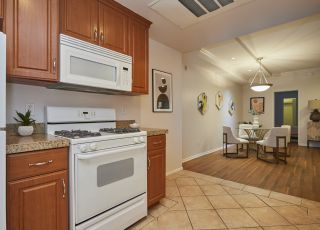 kitchen and living area