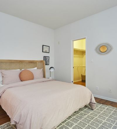 bedroom with ensuite bathroom