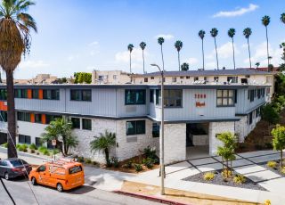 Exterior of Hayden on Hollywood Boulevard from the side.