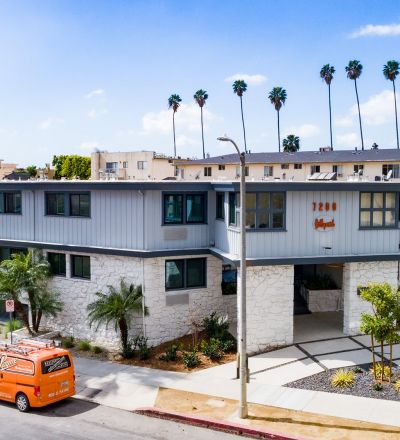 Exterior of Hayden on Hollywood Boulevard from the side.