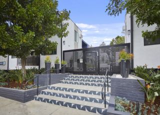 entrance to an apartment building