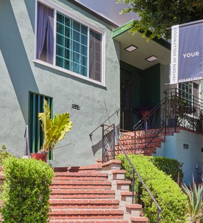 Entry way of Hayden on Hollywood Boulevard