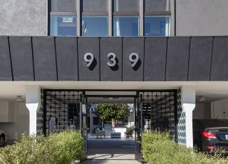 entrance to an apartment building