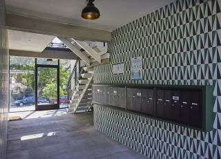 mail boxes at an apartment