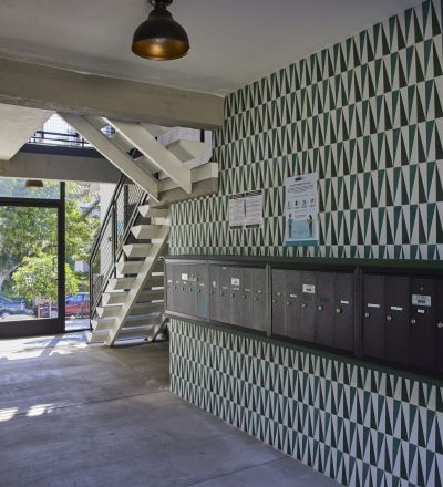 mail boxes at an apartment