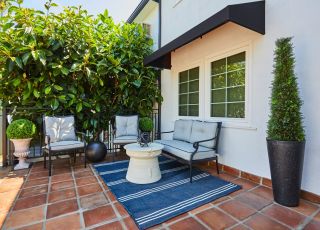 Outdoor patio of Hayden on Hollywood Boulevard