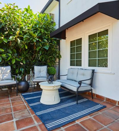 Outdoor patio of Hayden on Hollywood Boulevard