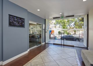 lobby entrance way of apartment building
