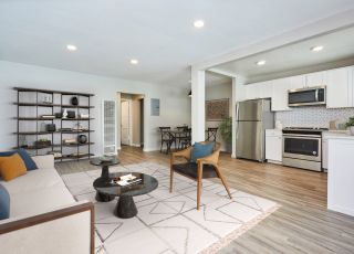 Nora on Norton living area of an apartment