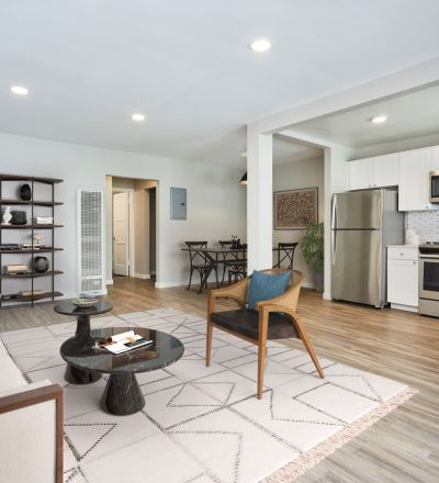 Nora on Norton living area of an apartment