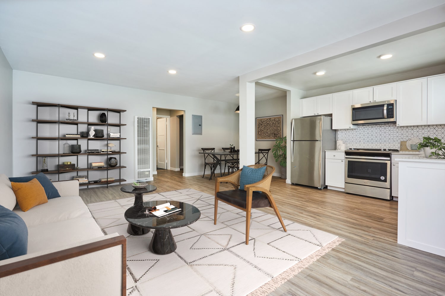 Nora on Norton living area of an apartment