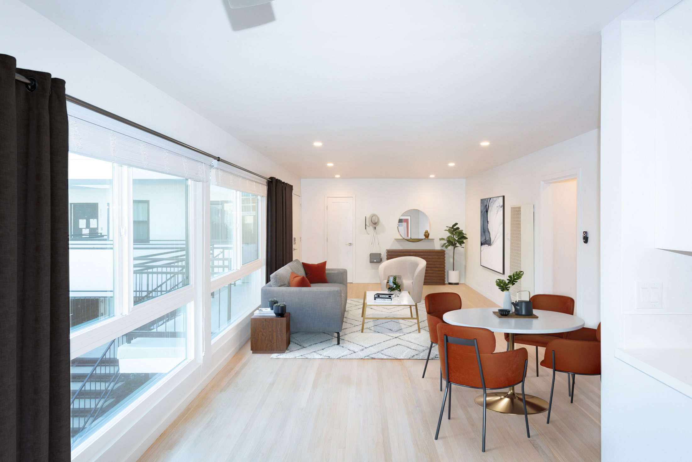 living area of an apartment