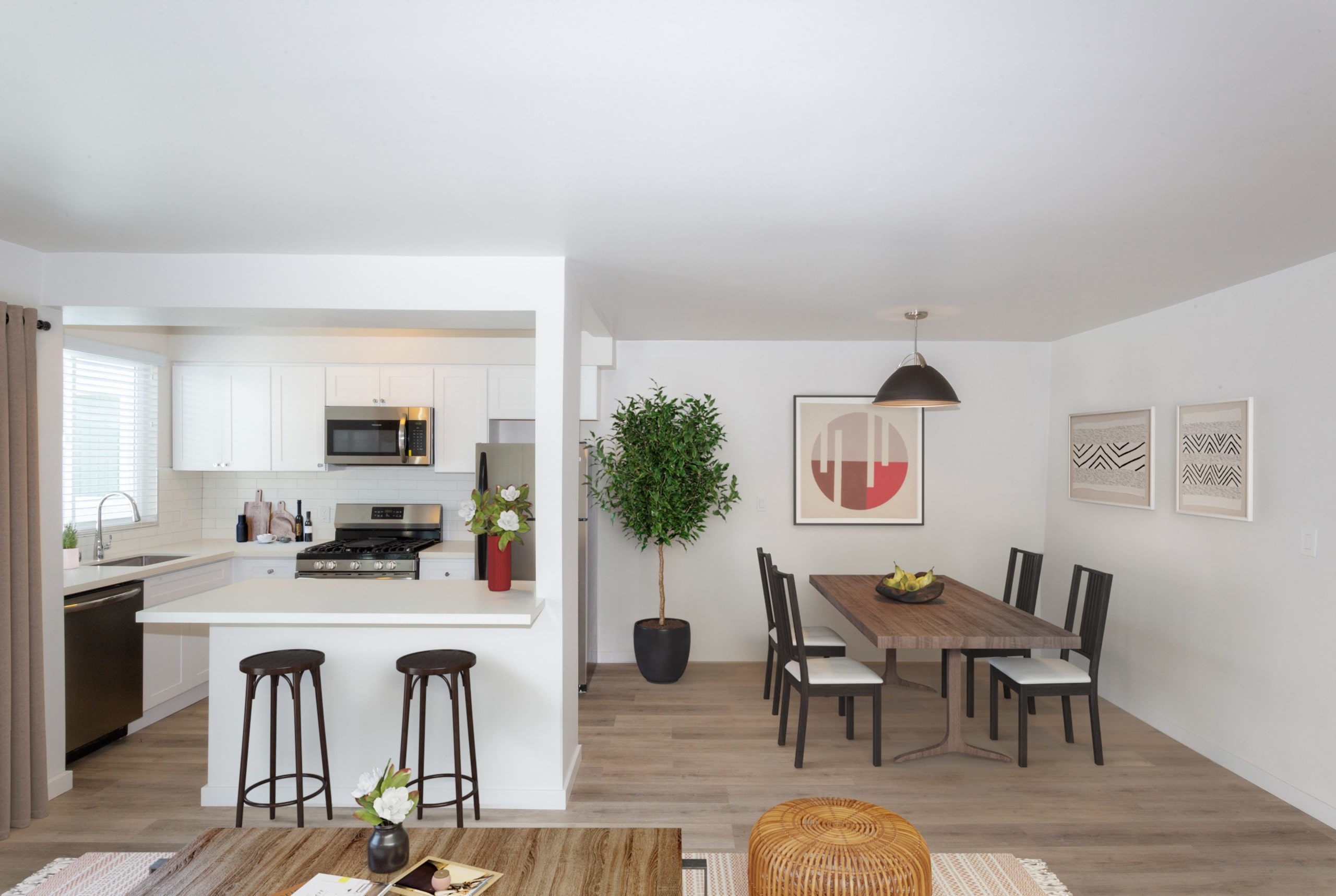 Dining room and Kitchen