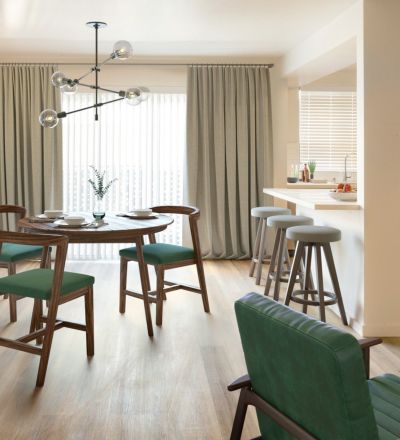 Kitchen and dining area