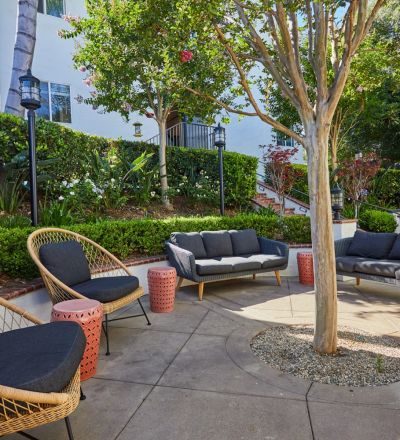 Outdoor sitting area