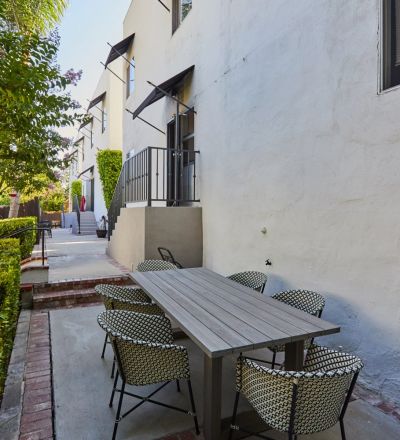 Outdoor dining area