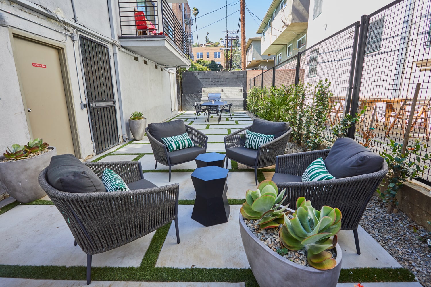 Outdoor sitting area