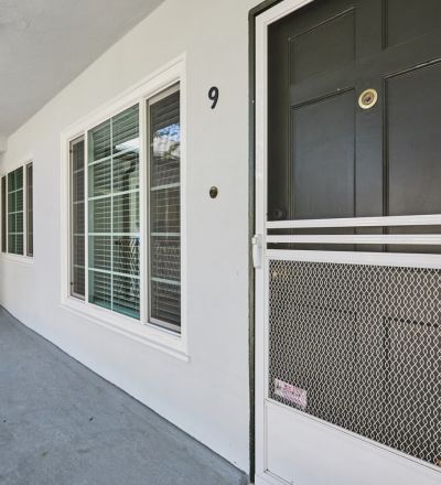 Front door to apartment 9