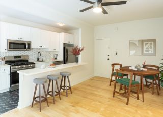 Kitchen and dining area